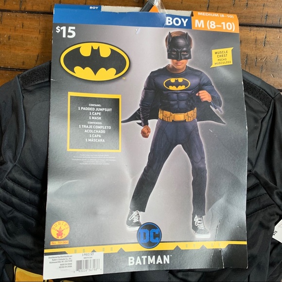 Batman DC Justice League Kids Costume M 8-10